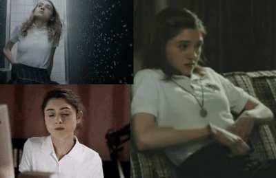 Love watching Natalia Dyer masturbate, wonder what she thinks about?