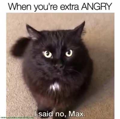 When you are super angry