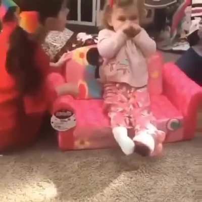 She almost flew with joy,