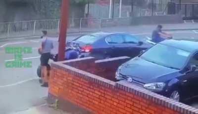 Idiot on a quad, Birmingham, England...