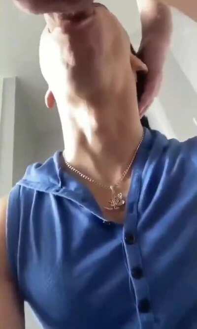 Suckin' on that fat pipe