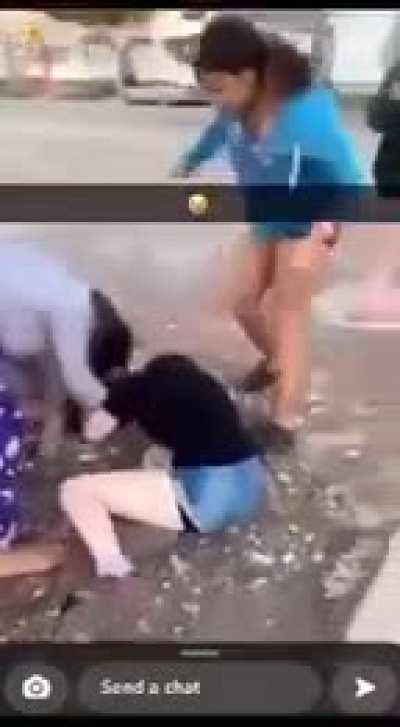 White girl gets jumped for saying the n word 😭