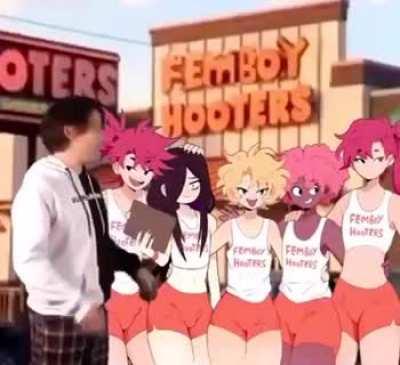 Markiplier at femboy hooters background art by ms_pigtails