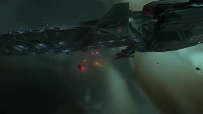 Sounds of the Javelin firing its full salvo