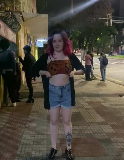 Outside is always full of adrenaline, can you handle with a girl like this?