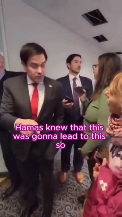 Hamas should stop building their military installations underneath hospitals ~ Incoming Secretary of State, Marco Rubio