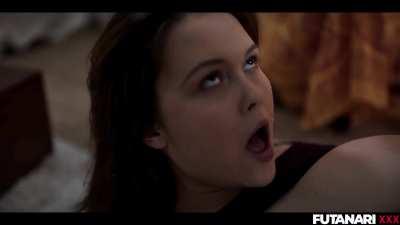 Busty babe squirts hard