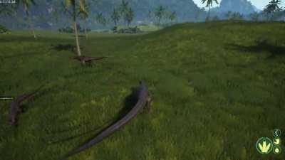 Momma teno protects baby from carno