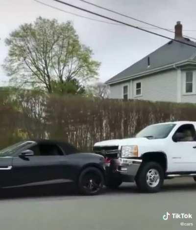 To tow a car and earn employee of the month....