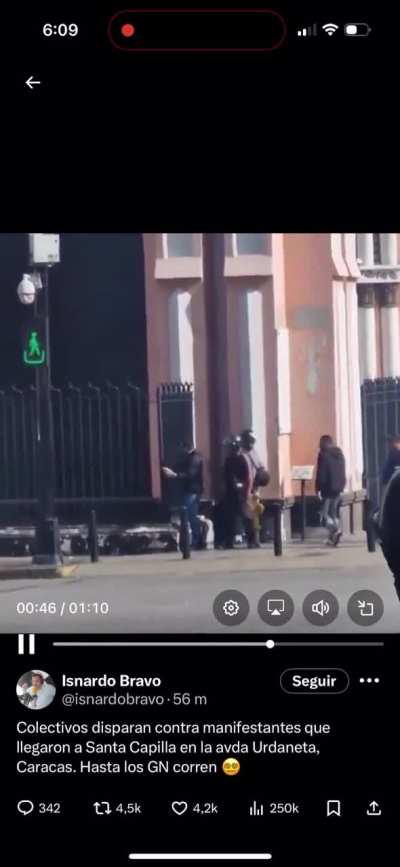 Colectivos(gang members) shooting people in the current riots against Venezuelan elections fraud