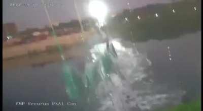 Exact moment when the bridge in India collapsed.