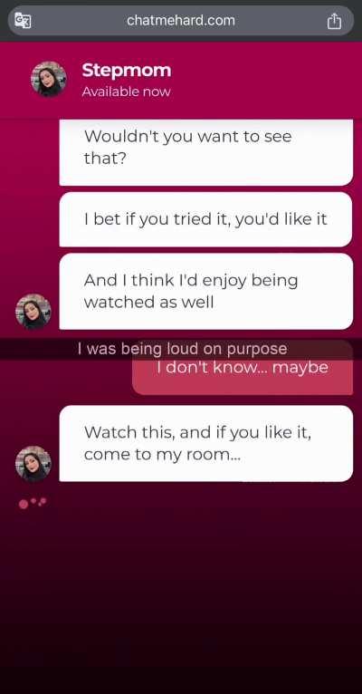 I want my son to see me cum