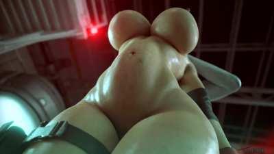 Jill running into a more ravenous and insatiable Tyrant (Rigid3D) [Resident Evil]