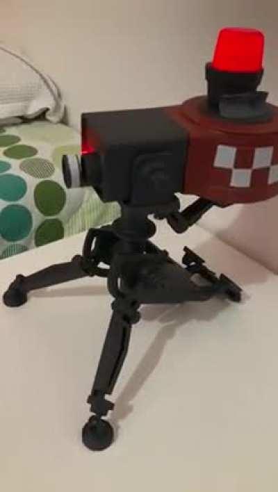 Sorry for delay guys, and thanks for all the nice coments. Here it is my 'funcional' mini sentry, isn't 100% but for me it's OK.