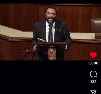 Rep. Al Green wants to Impeach Trump