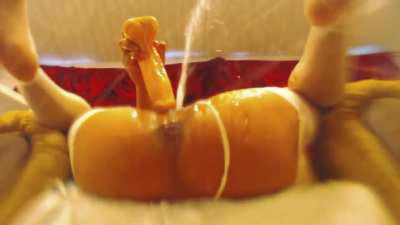 After no orgasms for a week my squirt hit the ceiling