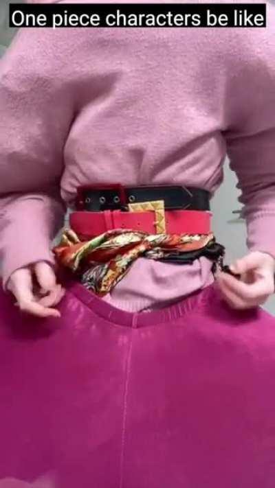 One piece characters be like