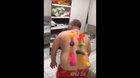 Hilarious. Guy glues dildos on his friends back