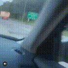 Semi tire getting loose on the highway...