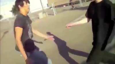 Slow karate but successful KO