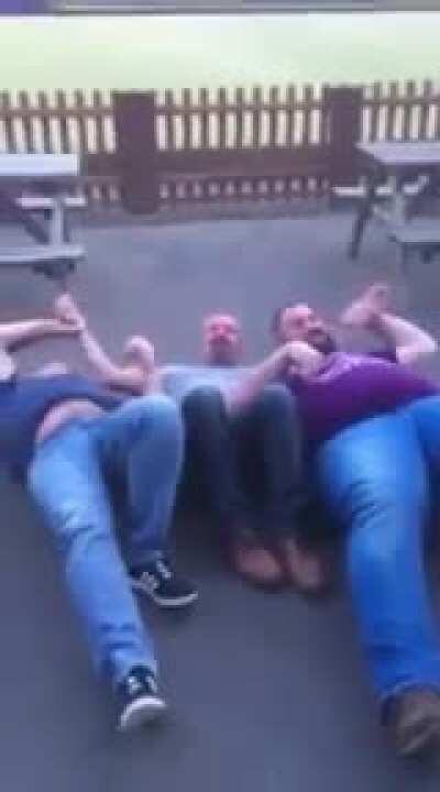 Tasty trick between the lads