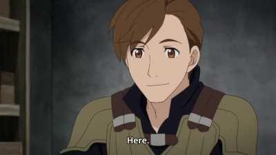 A writting sample on a slate by Otto-san