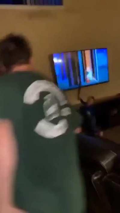 Kid had enough of those cartoons