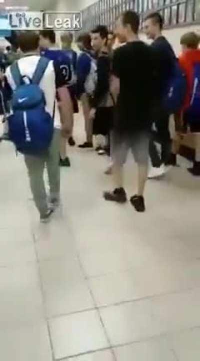 To bully a wrestler
