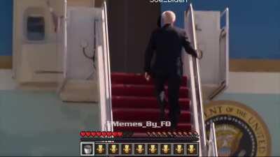 Joe Biden Slips Minecraft Meme