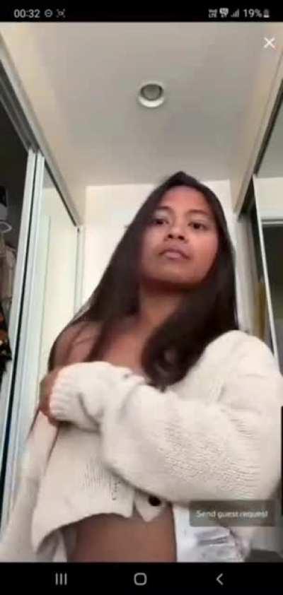 She had to laugh it off 😂