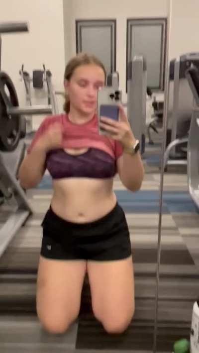 I flashed in my gym!!