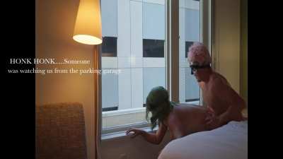 They started honking at us