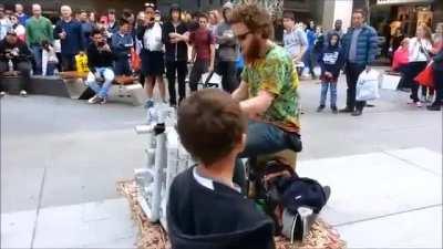 Who says you can't play house music with flip flops and PVC pipes?