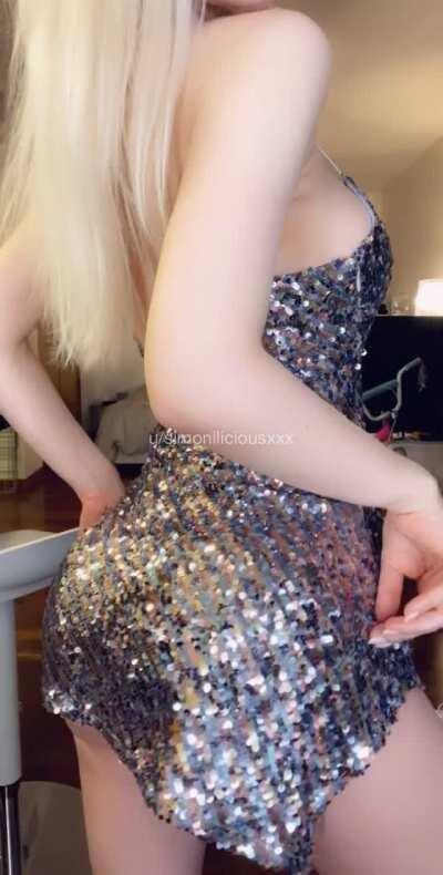 I like my dresses to be so tight and short that you can see a little bit of ass peaking