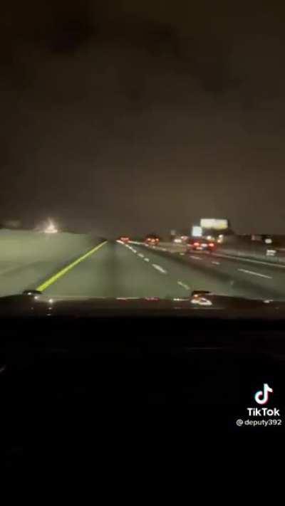 Left lane was speeding. A cops perspective: