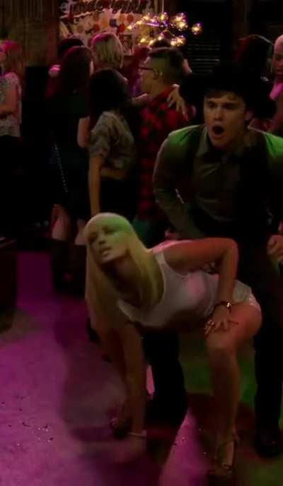 Beth behrs crazy dance moves