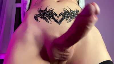 Are you hypnotized by my fat girlcock yet? 
