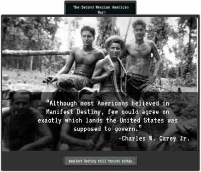 Context: This Super Event is based off a Multiplayer Game me and my friends played, where we had to pick a country from a randomizer, We all got Colombia, Norway, USA, and Italy respectively. This event is when one of my friends invaded Mexico as the US, 