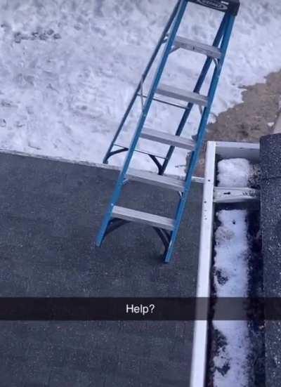 The ladder is tired of working 24 hours a day
