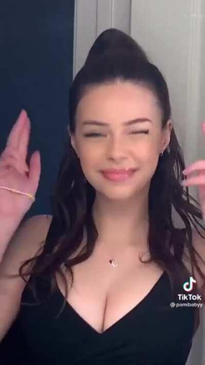 Those eyes, that smile and that cleavage.