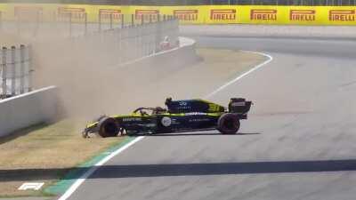 Magnussen & Ocon Incident (2020 Spanish GP FP3)