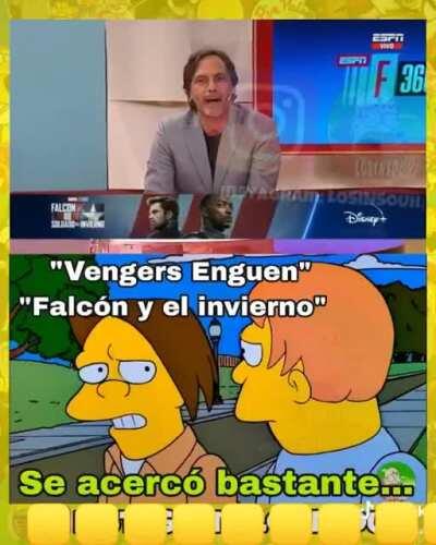 Cuchame posho, par&aacute;; dejame habl&aacute; &iquest;Qu&eacute; miran los pibe ahora? Vengers enguen... falcon y &iquest;Qu&eacute;? &iquest;Dineipl&aacute;s? En el ochentisei el Diego se pon&iacute;a a jugar al Mario Bro; nos levantabamo a las 5 de la ma&ntilde;ana con el tata braun y el b&uacute;falo fune par&aacute; no te ri&aacute; posho