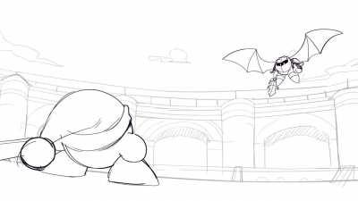 I added audio to a Kirby animation