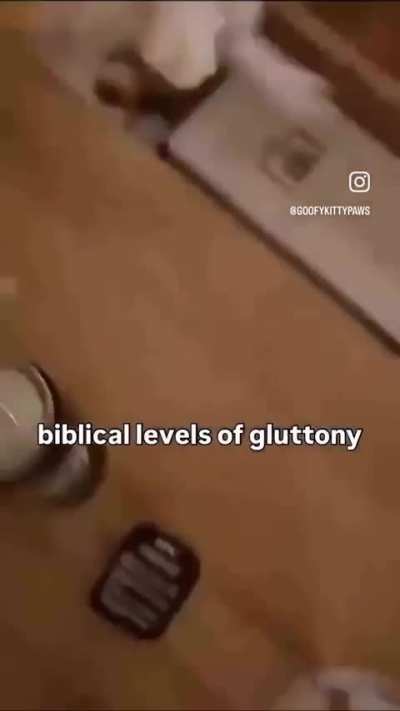 Biblical levels of gluttony