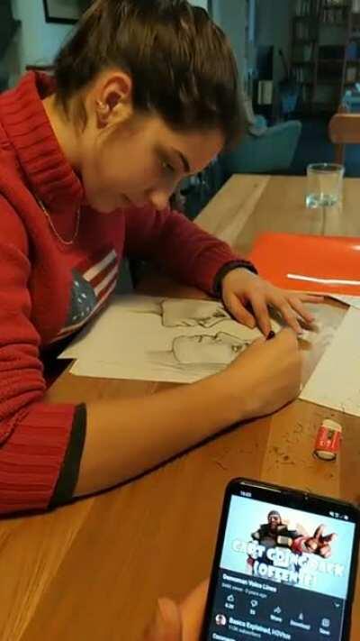 Indoctrinating my gf * burp *