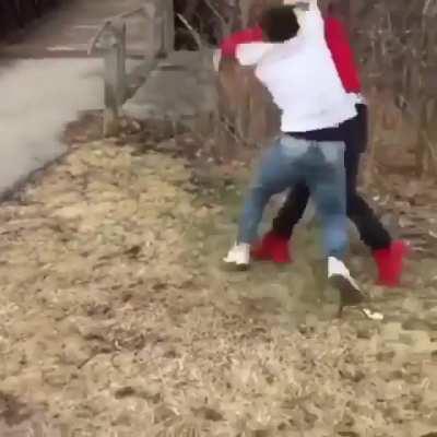 Just spam the punch button until it connects