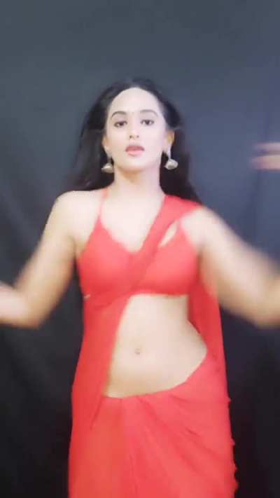 Sanchi Rai Red Saree (2)