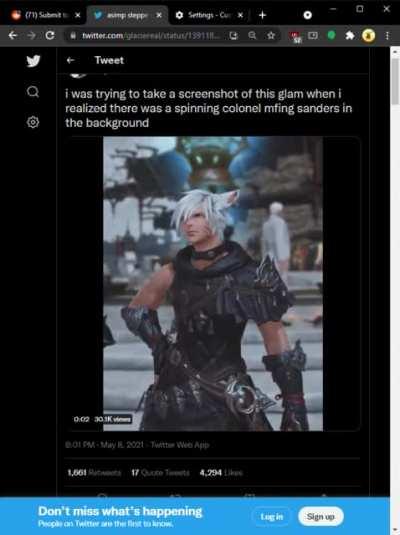 Got reminded of that one time i left myself spinning AFK, and i accidentally photo bombed some guy on twitter, my friend messaged me the next day 