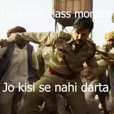 Title class moniter se maar khane gaya