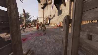 To the brave Mason who let a lowly peasant poop in peace, I salute you!